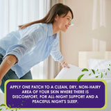 The Friendly Patch Relief Night Patch in a lifestyle setting