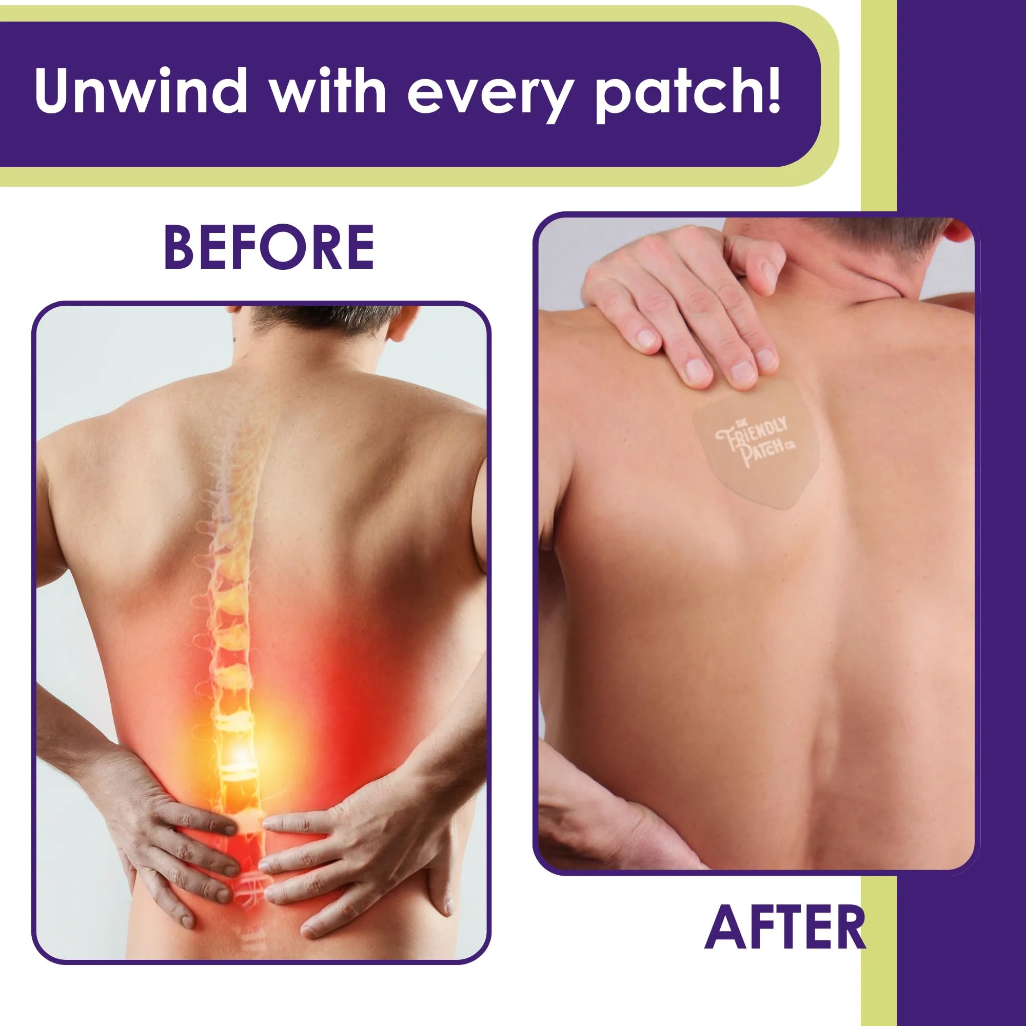 The Friendly Patch Relief Night Patch packaging with aloe vera scent