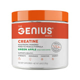 The Genius Brand Creatine Powder 227g front view with Green Apple flavour