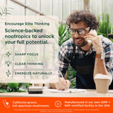 The Genius Brand Genius Consciousness Brain Supplement back view