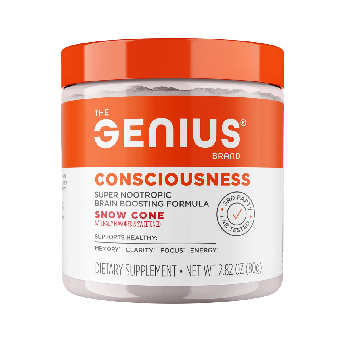 The Genius Brand Genius Consciousness Brain Supplement front view