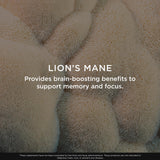 The Genius Brand Genius Lion's Mane Mushroom Supplement ingredients list