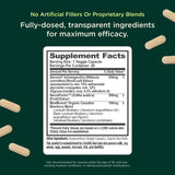 The Genius Brand Genius Mindfulness Ashwagandha Supplement side view showing veggie capsules