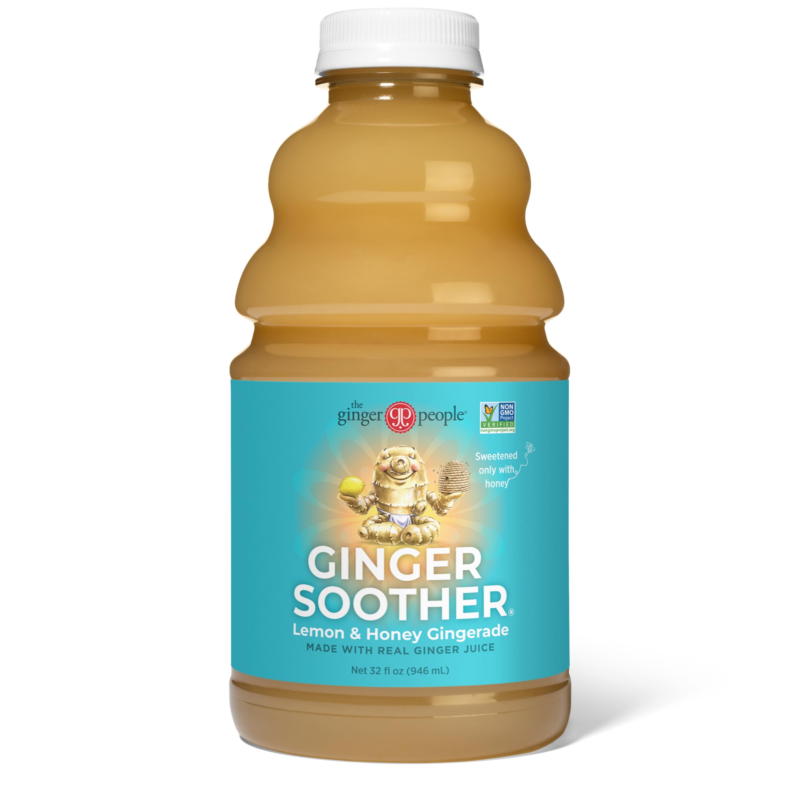 The Ginger People Ginger Soother Gingerade 2082g bottle side view