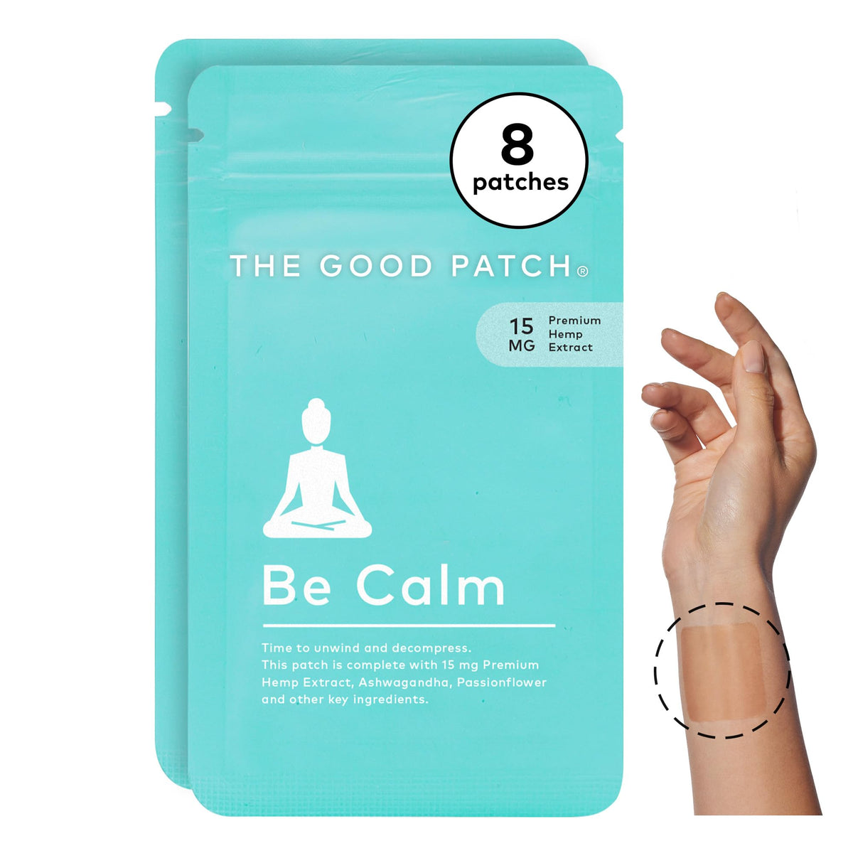 The Good Patch Be Calm Ashwagandha Patch front view