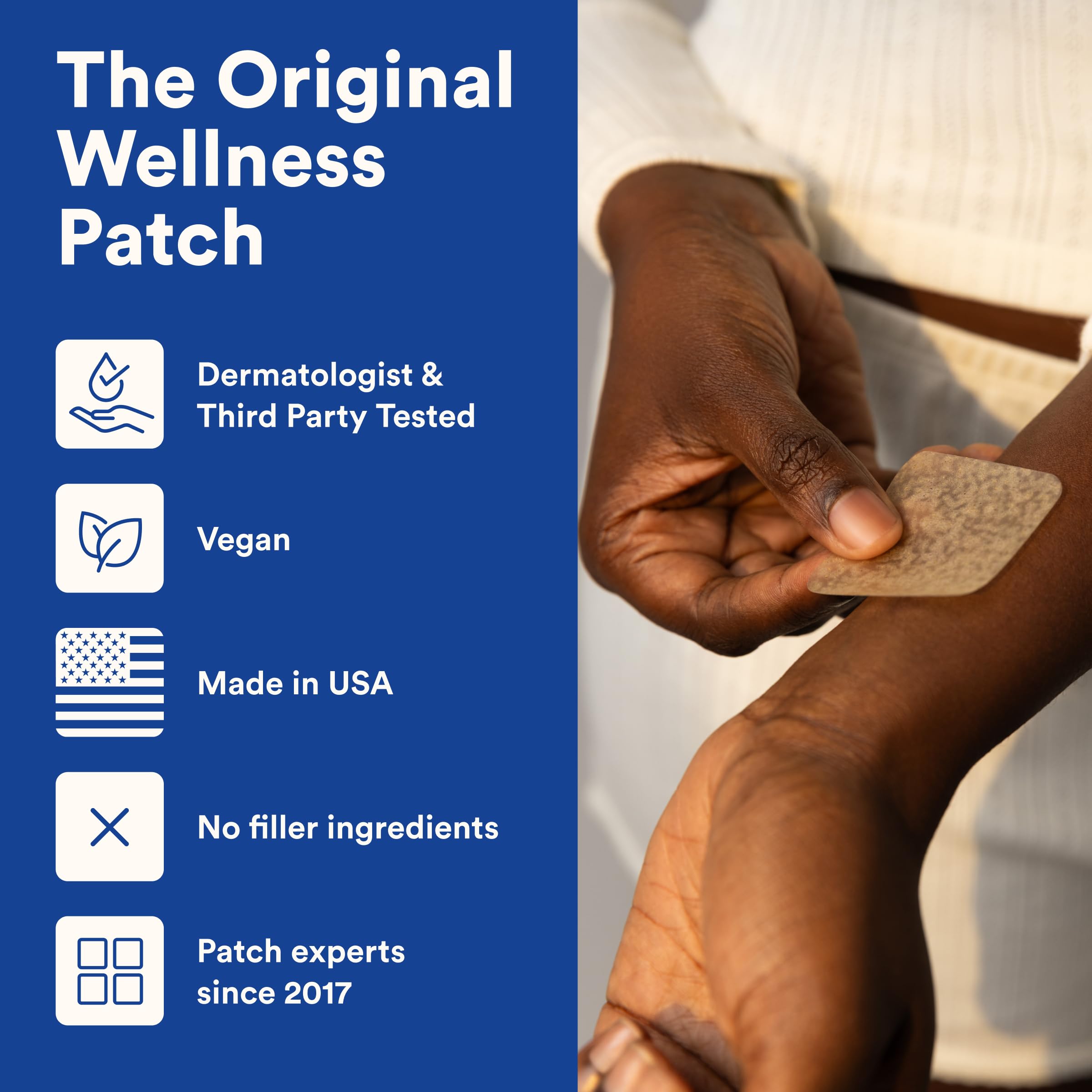 The Good Patch Dream Sleep Patch product details on the back