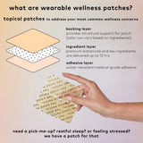The Good Patch Nite Nite Sleep Patches on a bedside table
