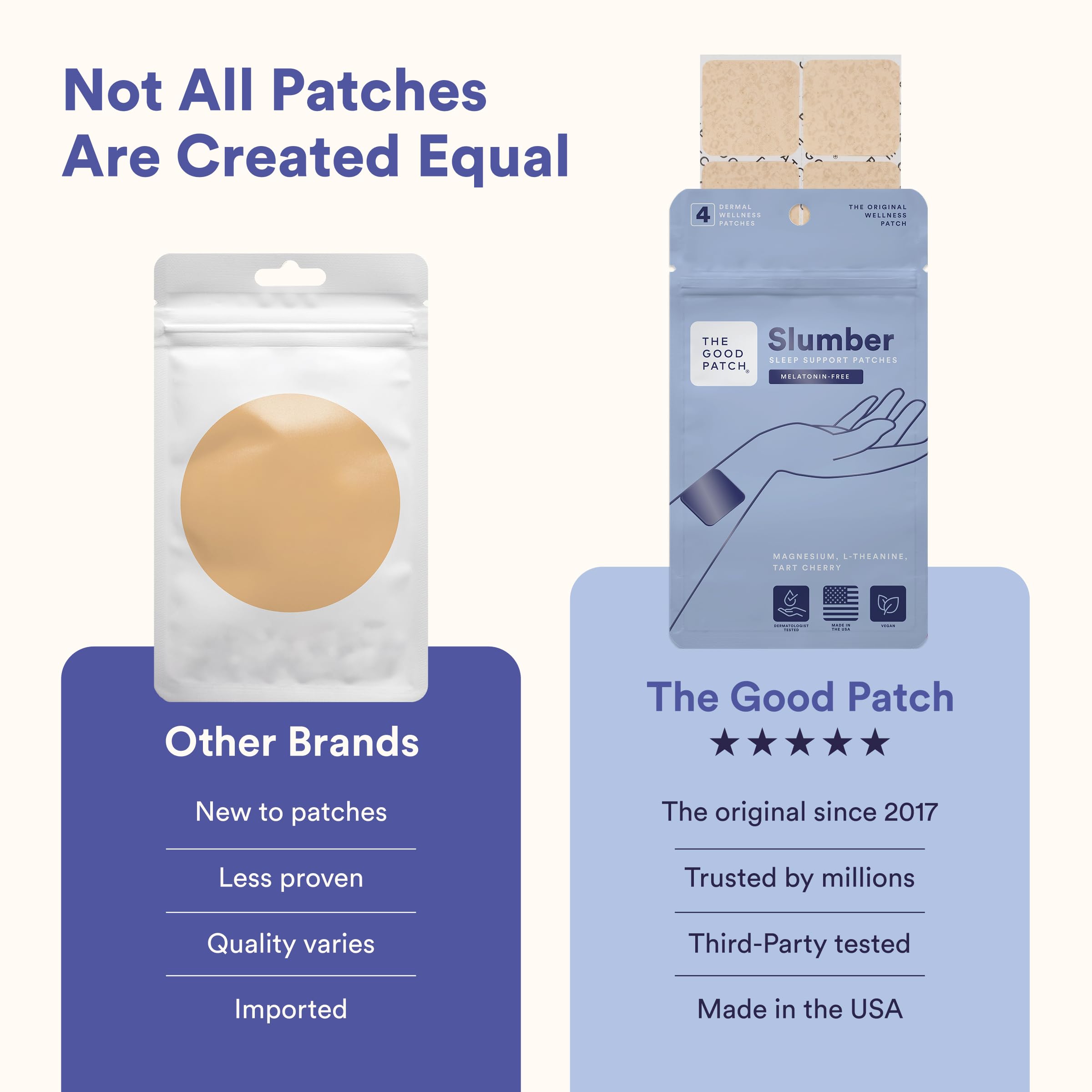 The Good Patch Slumber Sleep Patch individual patch view