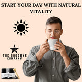 The Goodbye Company Shilajit Resin with Himalayan background