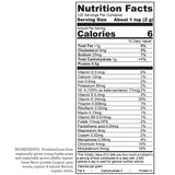 THE HALLELUJAH DIET BarleyMax Berry Powder back view packaging
