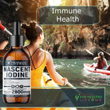 THE HEALTHY LIFE 4 ME Liquid Nascent Iodine Supplement bottle back view