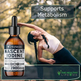 THE HEALTHY LIFE 4 ME Liquid Nascent Iodine Supplement dosage dropper