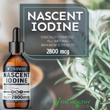 THE HEALTHY LIFE 4 ME Liquid Nascent Iodine Supplement on a wooden table
