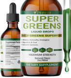 THE HEALTHY LIFE 4 ME Liquid Super Greens front view with packaging