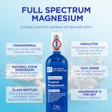 The Heart of Tradition Magnesium Oil Spray 7oz bottle with natural background