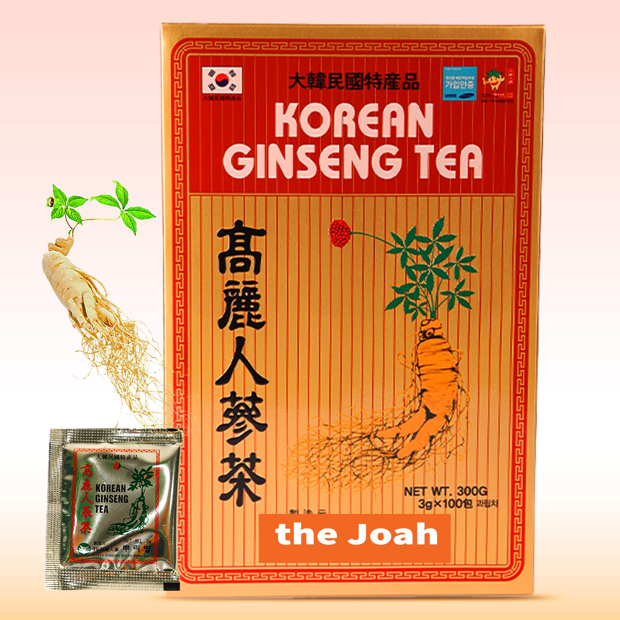 The Joah Korean Ginseng Tea 3g stick front view