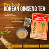 The Joah Korean Ginseng Tea stick in a cup of hot water