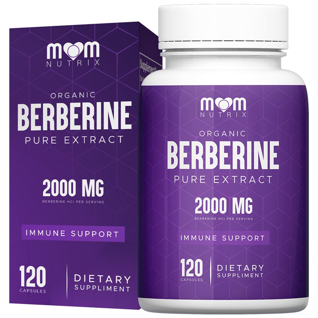 THE MONK Berberine 2000mg Capsules front view with packaging