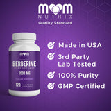 THE MONK Berberine 2000mg Capsules lifestyle scene on a kitchen counter