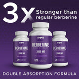 THE MONK Berberine 2000mg Capsules side view showing product details