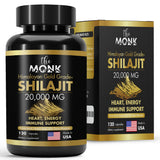 THE MONK Shilajit Gold Grade Plus 132g front view