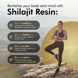 THE MONK Shilajit Resin 100g back view with nutritional information