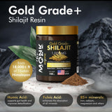 THE MONK Shilajit Resin 100g side view with ingredients