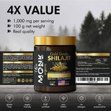 THE MONK Shilajit Resin 100g top view showing texture