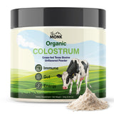 THE MONK Whole Colostrum Powder front view with packaging