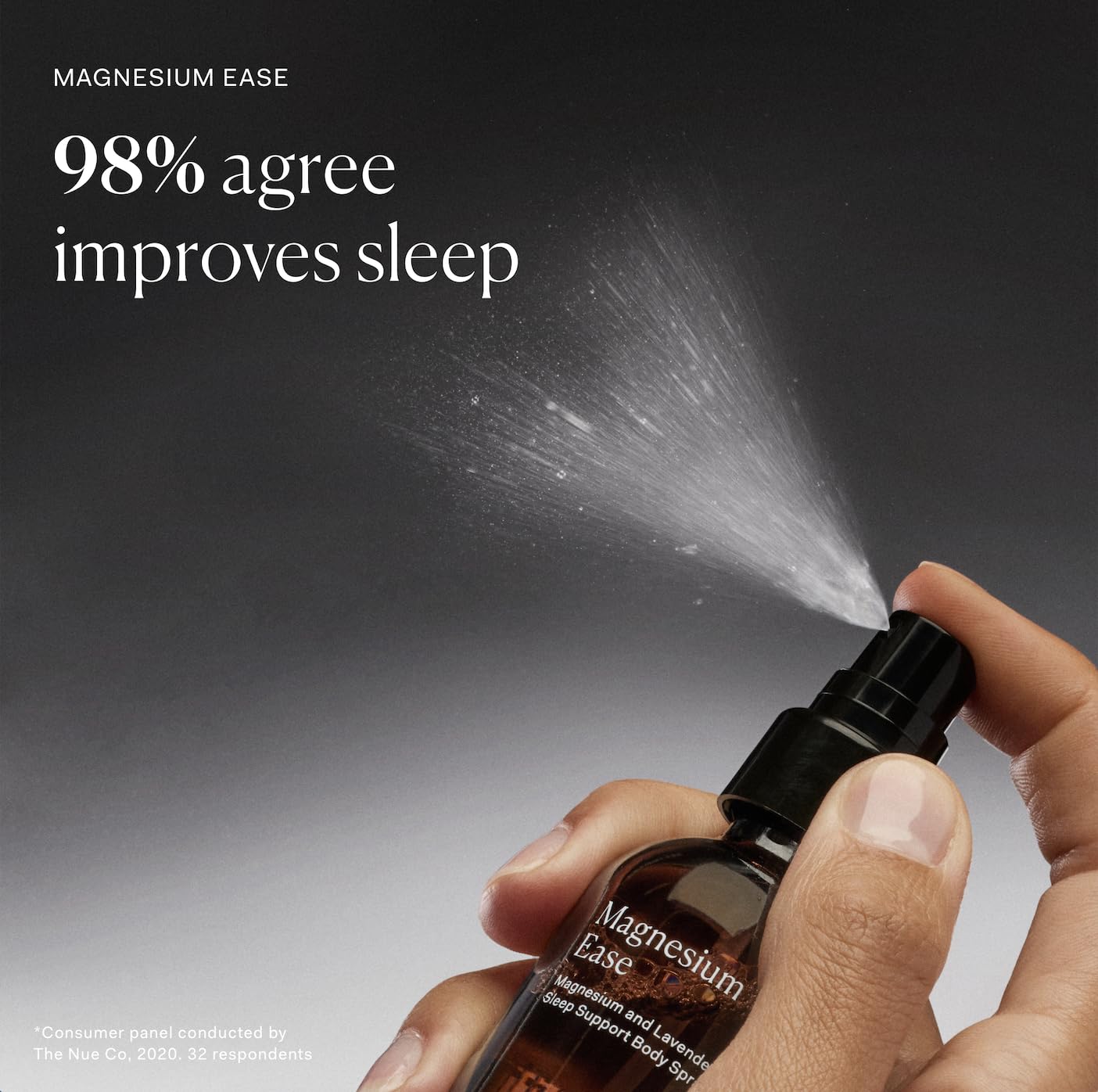 The Nue Co Magnesium Spray 100g on a clean surface