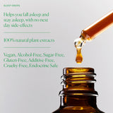 The Nue Co Sleep Drops 30ml bottle back view