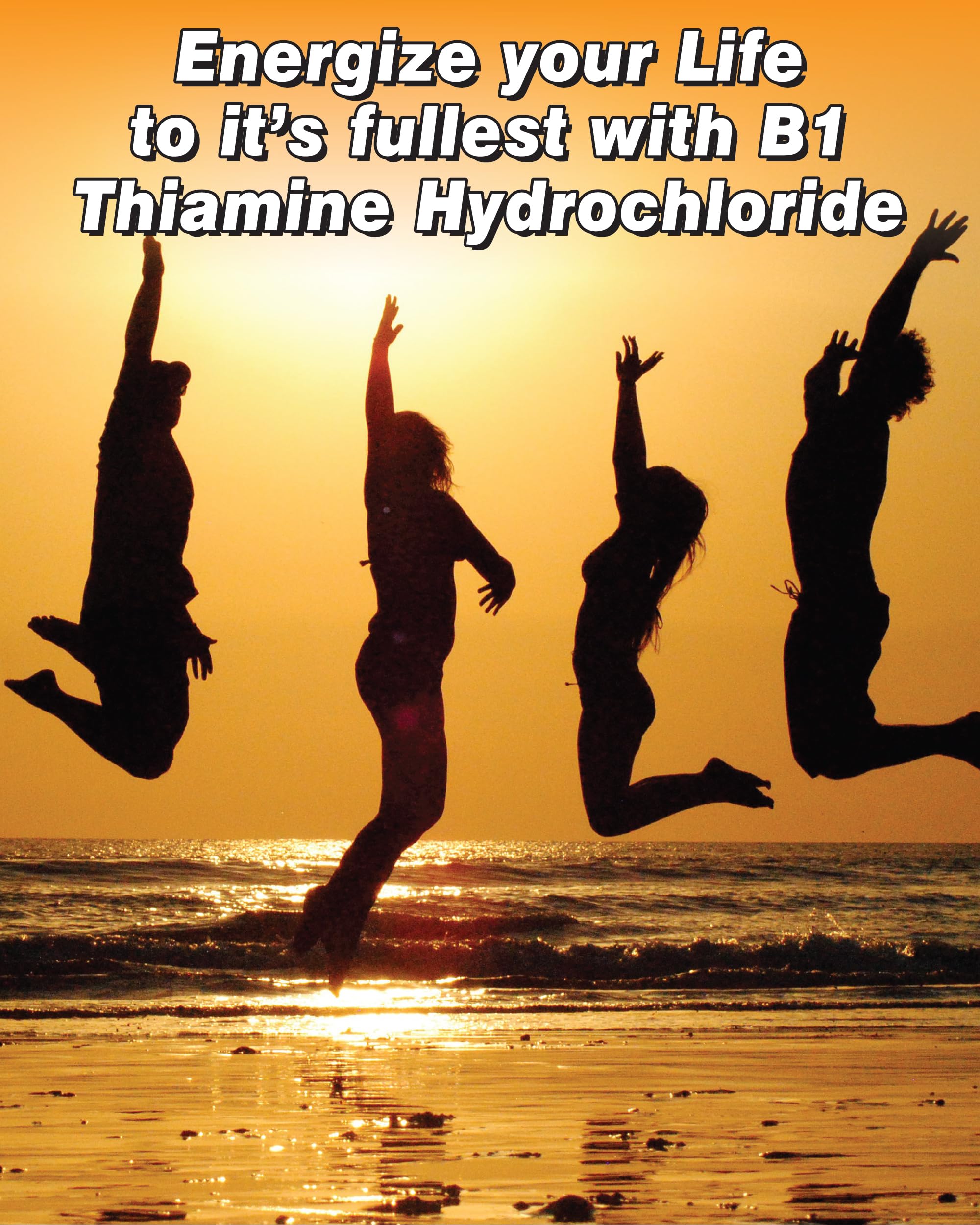 The One Pill B1 Thiamine capsules with measuring spoon
