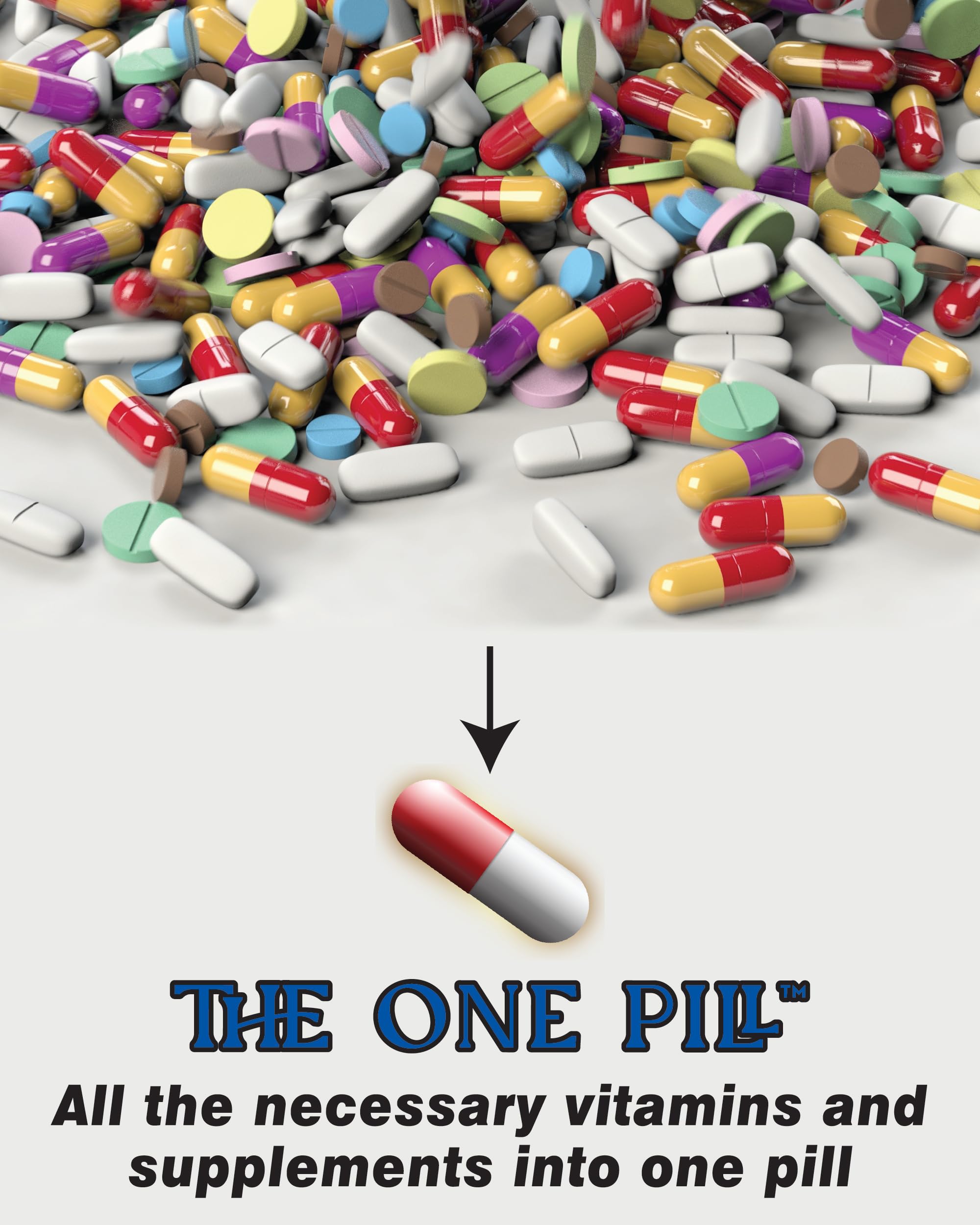 The One Pill B1 Thiamine capsules with rice flour ingredient