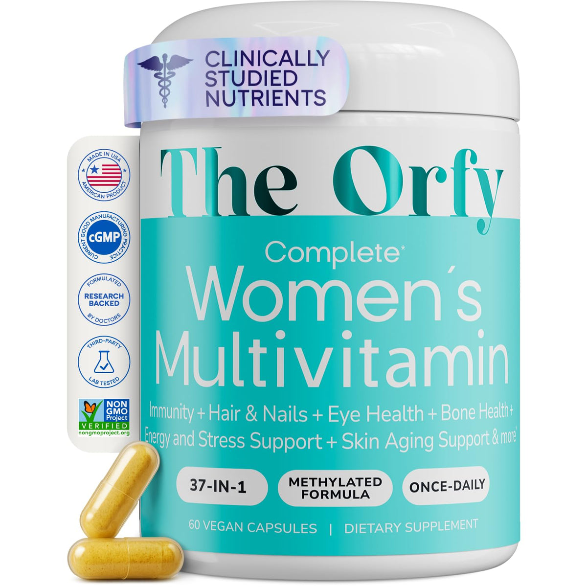 THE ORFY Advanced Women's Daily Multivitamins bottle front view