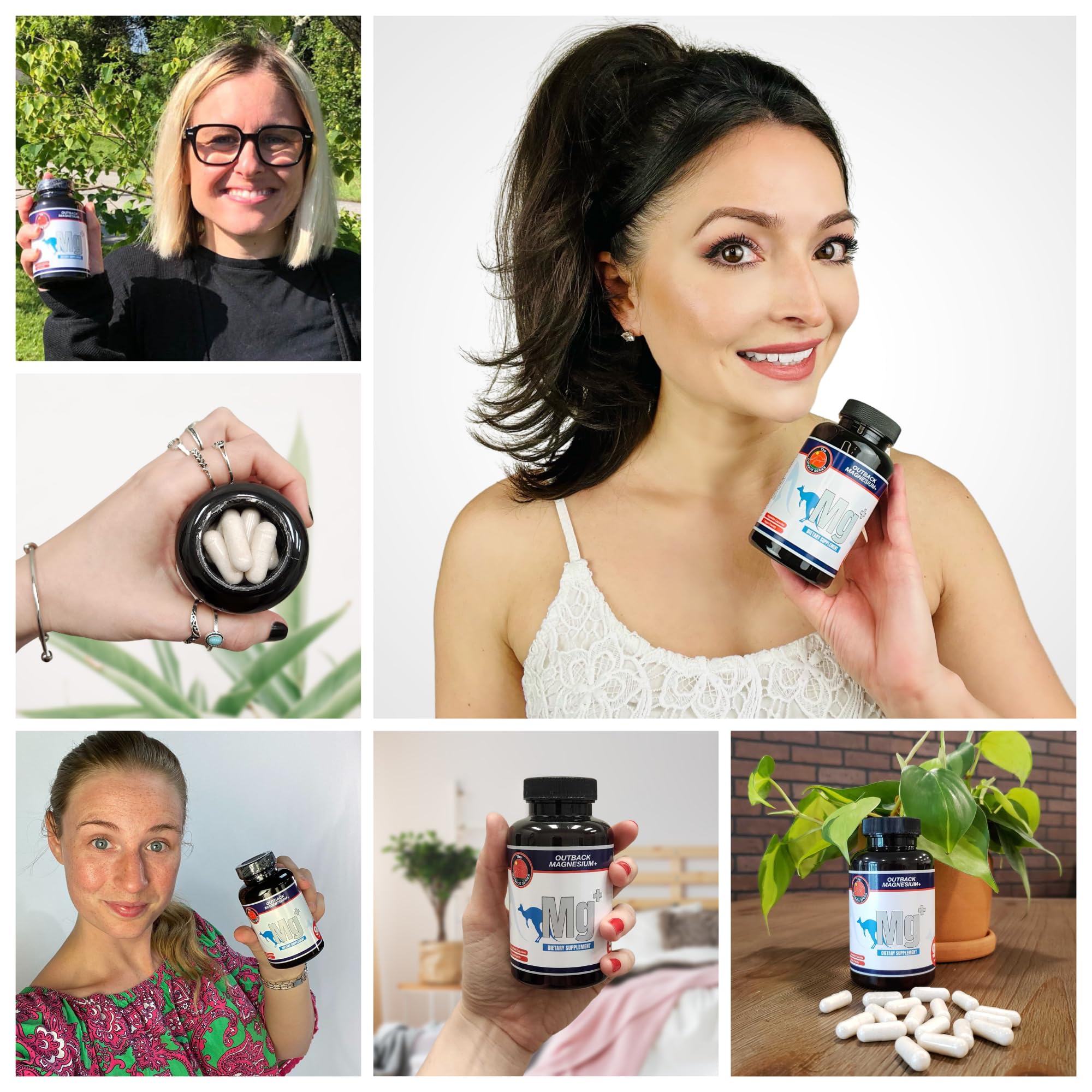 The Outback Series Magnesium Supplement 300mg vegan capsules packaging
