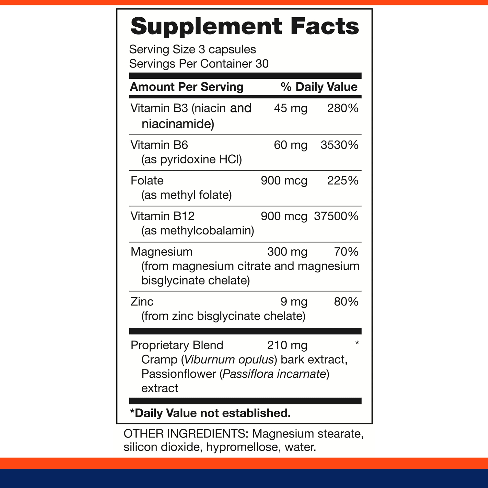The Outback Series Magnesium Supplement 300mg vegan capsules with ingredients