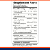 The Outback Series Magnesium Supplement 300mg vegan capsules with ingredients