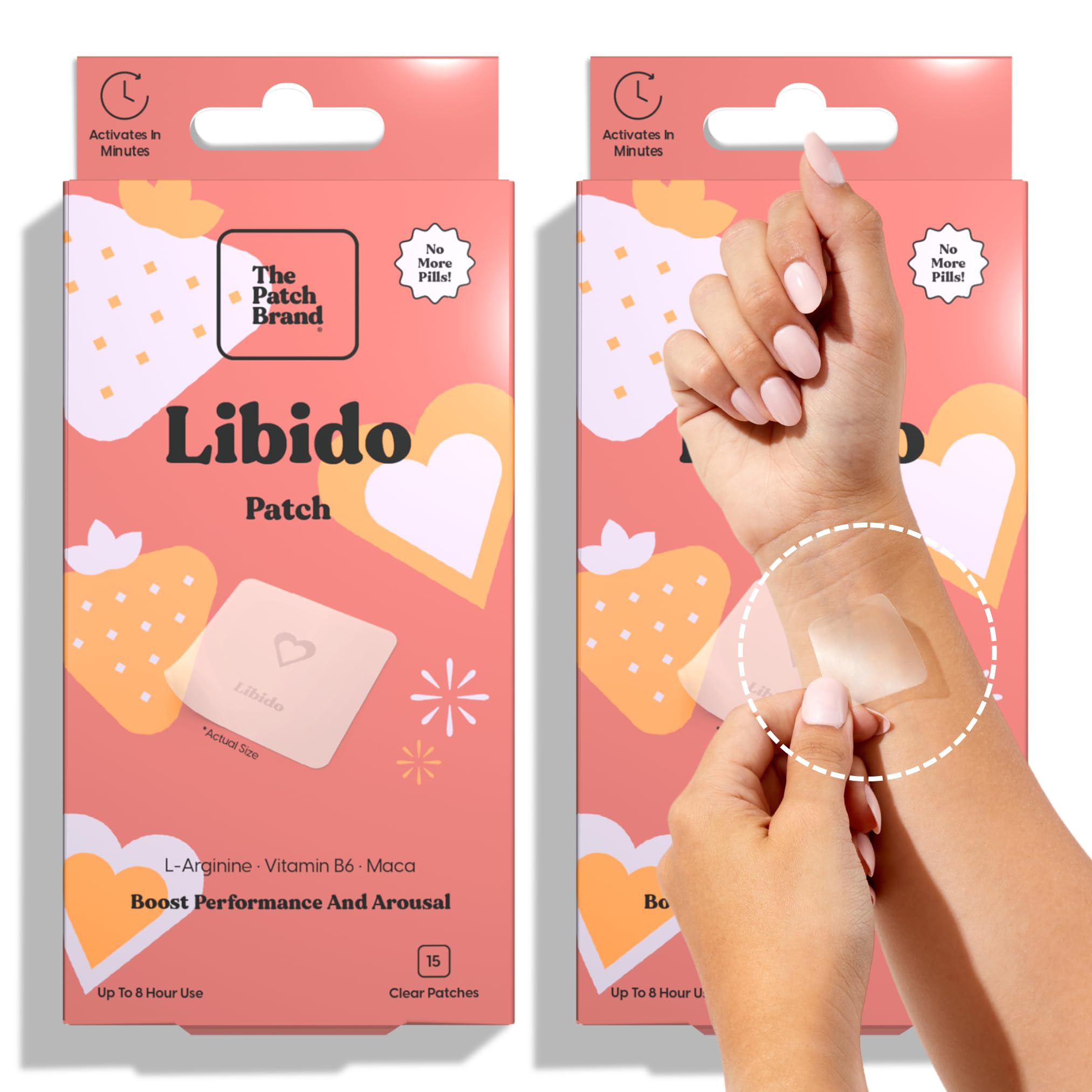 The Patch Brand Libido Patch front view with packaging