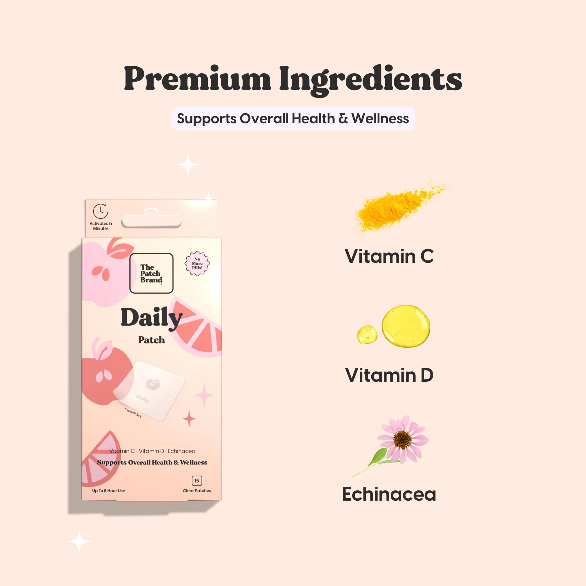 The Patch Brand Multivitamin Wellness Patches on a surface
