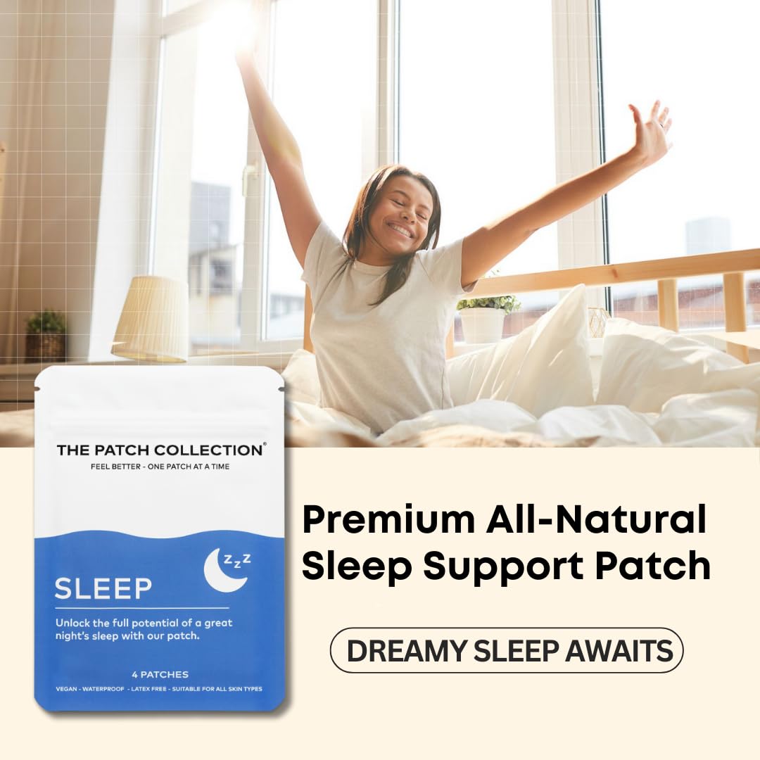 The Patch Collection Deep Sleep Aid Patches blue model close-up