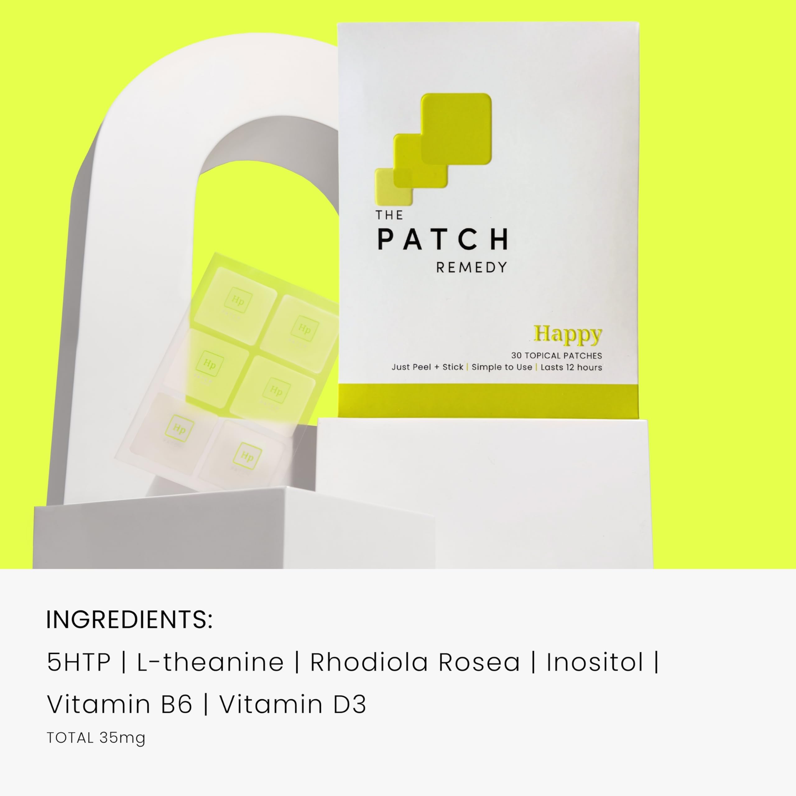 The Patch Remedy Daily Wellness Patches applied on skin