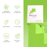 The Patch Remedy Echinacea Herbal Supplement lifestyle scene with a glass of water