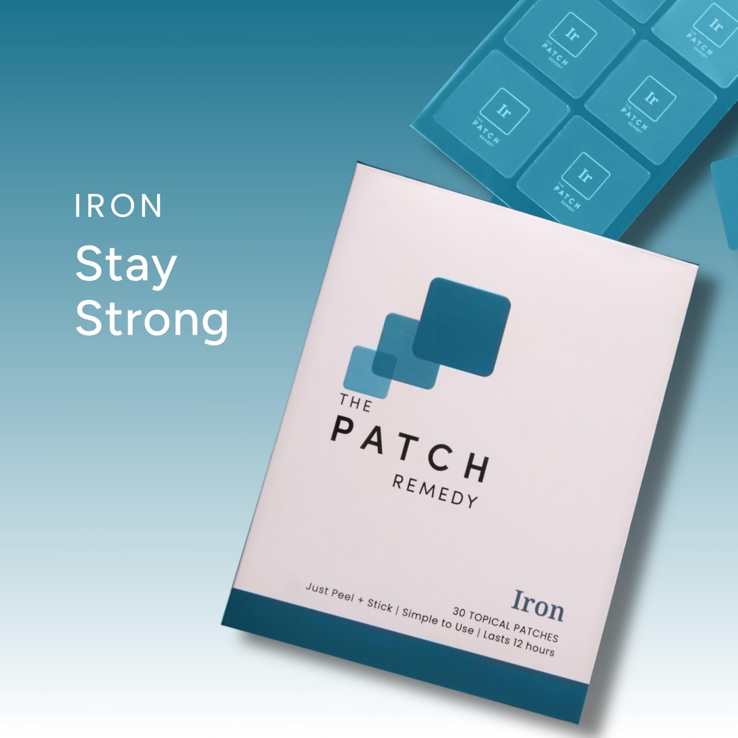 The Patch Remedy Iron Supplement Patch packaging
