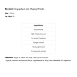 The Patch Remedy Milk Thistle Patch applied on skin