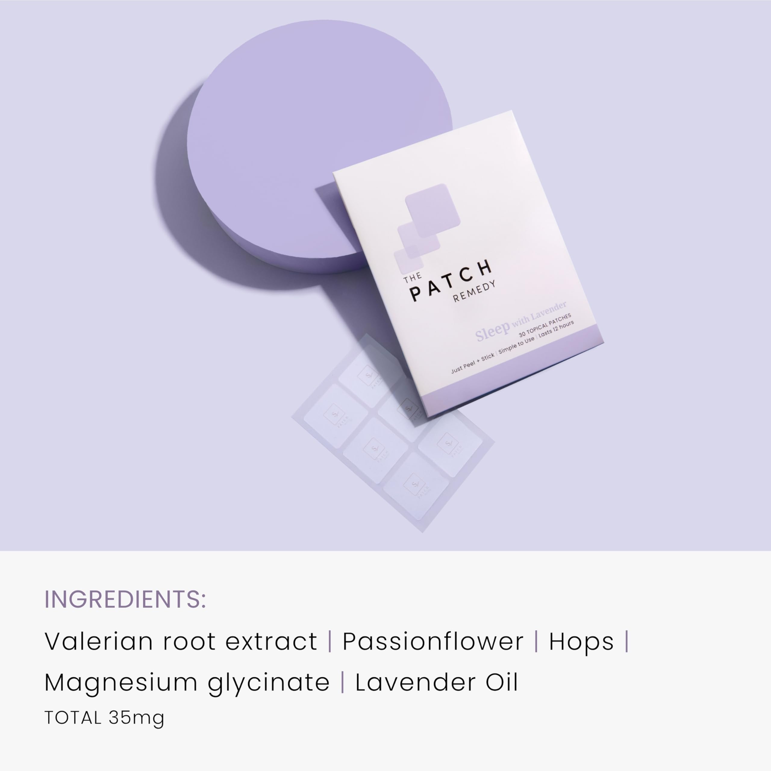 The Patch Remedy Nighttime Patches application on skin