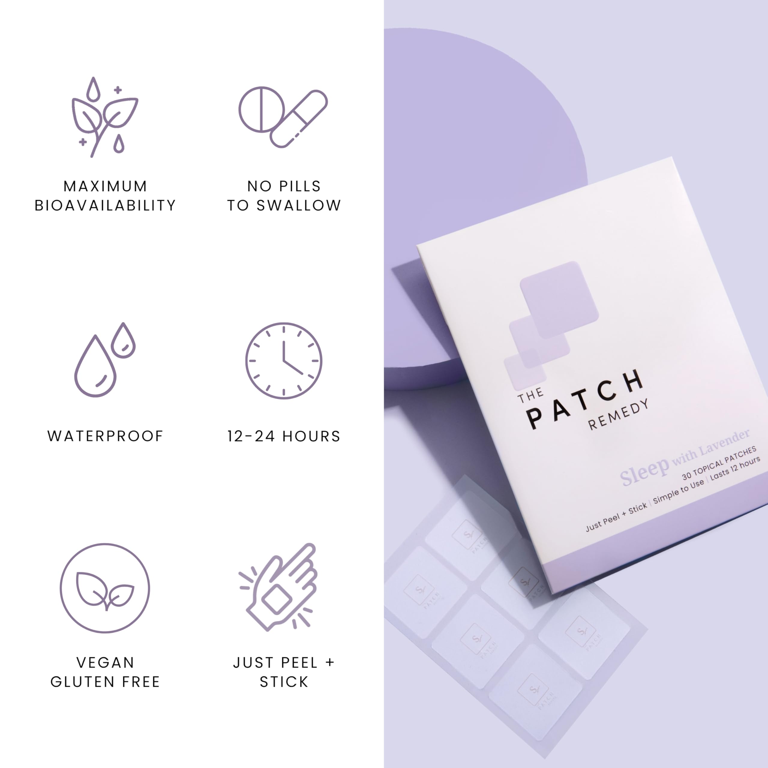 The Patch Remedy Nighttime Patches close-up of Valerian ingredient
