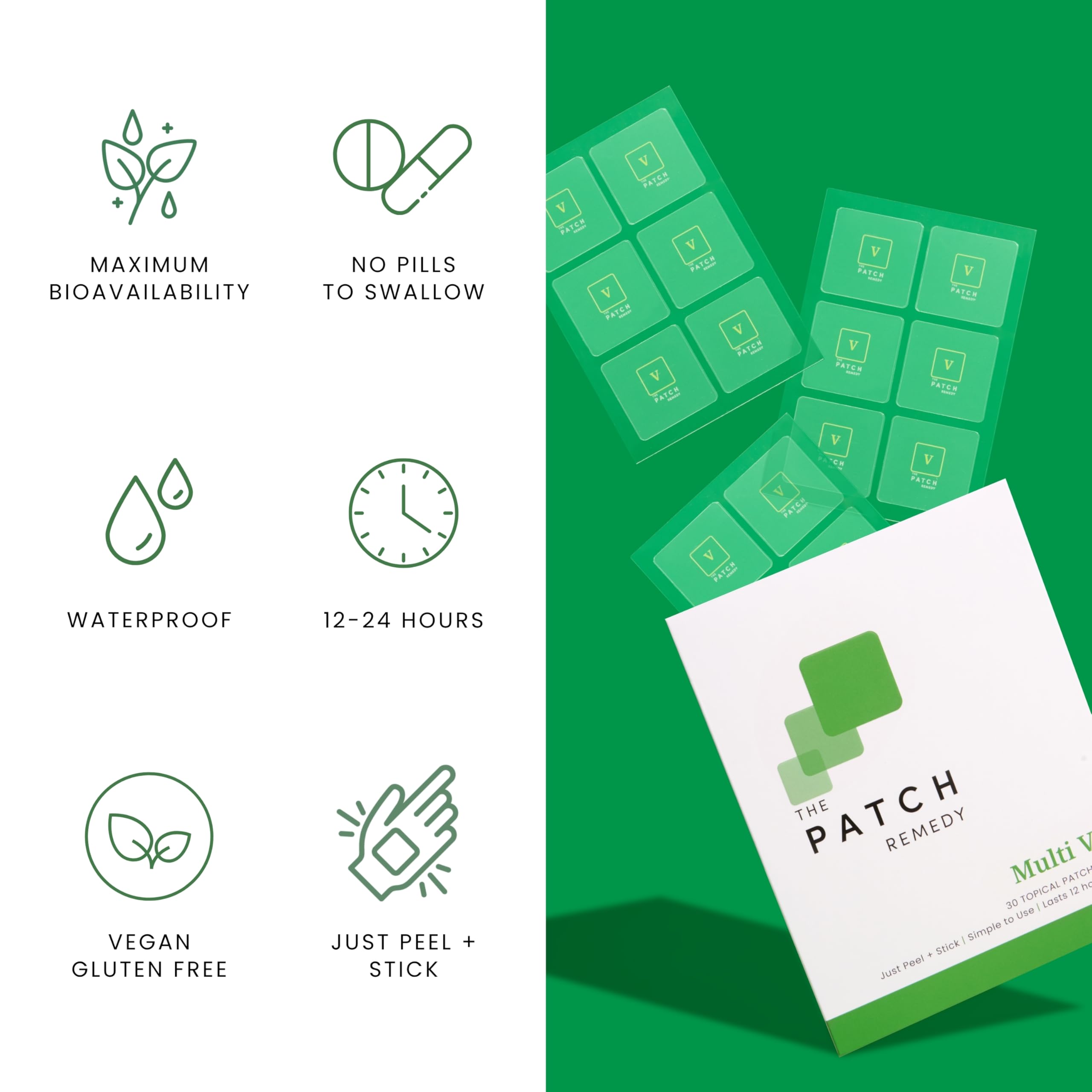 The Patch Remedy Patches applied on clean skin