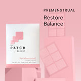 The Patch Remedy Pre-Menstrual Patches back view showing ingredients