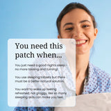 The Patch Remedy Sleep Patch applied on skin