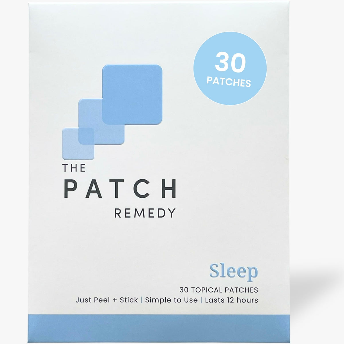 The Patch Remedy Sleep Patch front view with packaging
